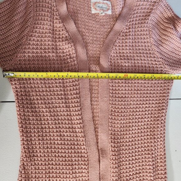 Ambiance Long Cardigan Sweater Small Blush Pink - Picture 7 of 9